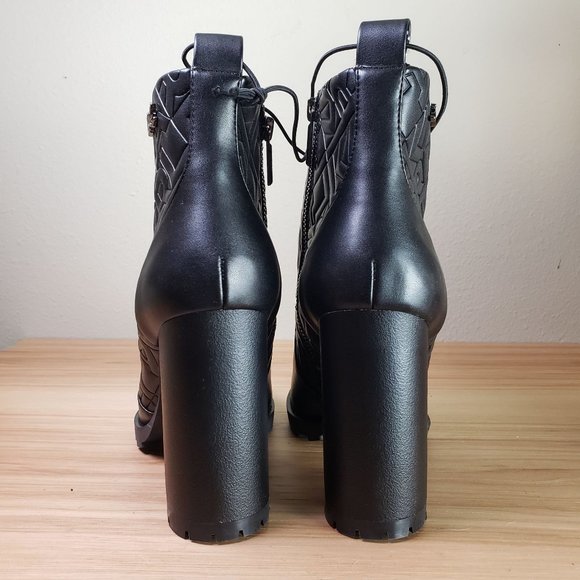 Karl Lagerfeld Black Ankle Boots - Picture 2 of 9